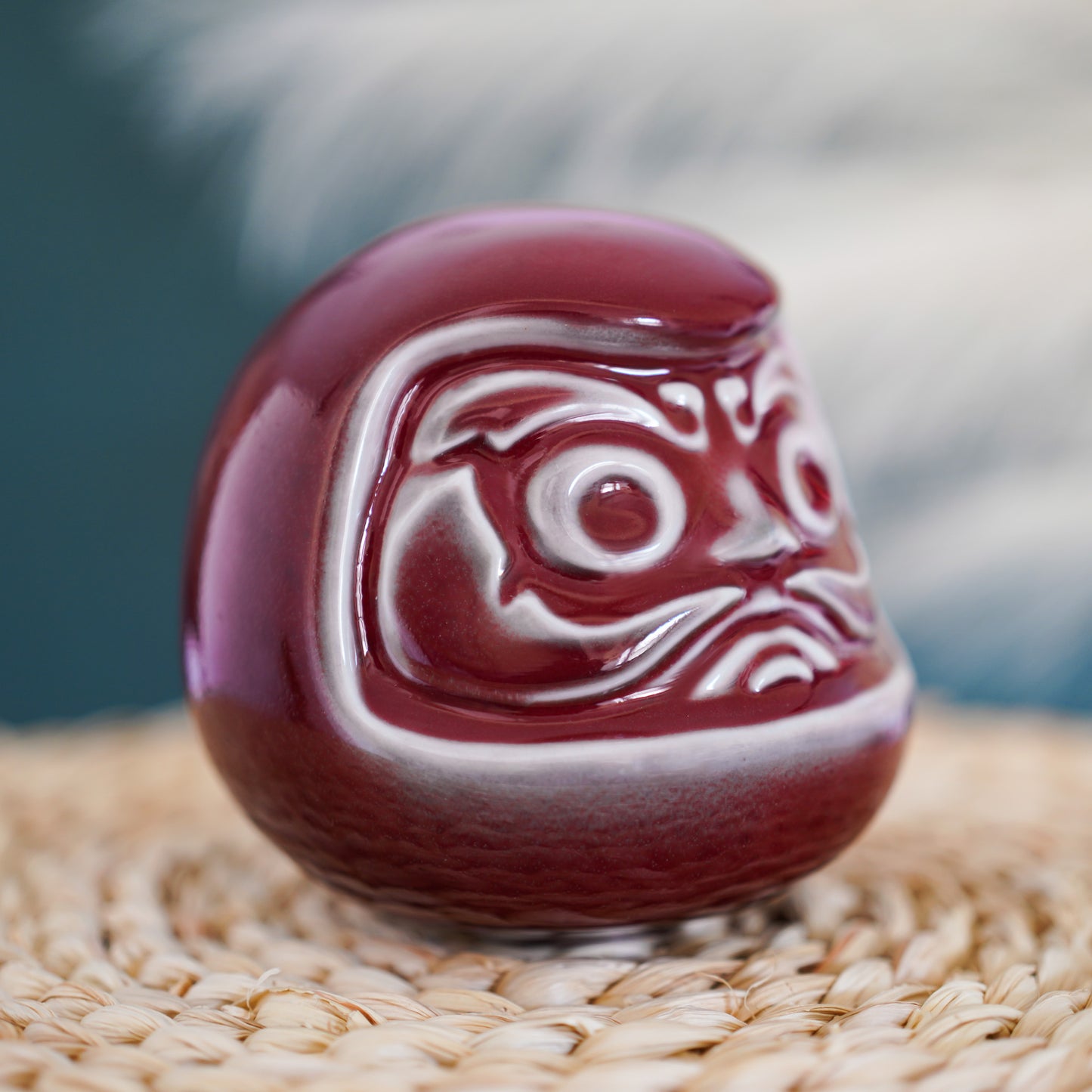 Mr. Daruma Chibi Maroon